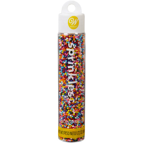 Wilton Rainbow Nonpareils Sprinkles Tube – 1.72 oz.