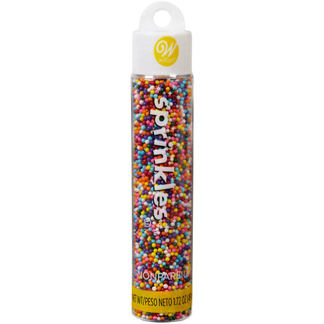 Wilton Rainbow Nonpareils Sprinkles Tube – 1.72 oz.