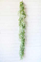 Frosted Fern Cone Garland 73 Inch Rustic Christmas Greenery Decoration