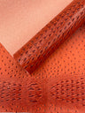Gator Ostrich Embossed Vinyl Fabric - Embossed Crocodile Ostrich Texture, 54" Width (1 Yard)