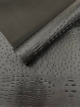 Gator Ostrich Embossed Vinyl Fabric - Embossed Crocodile Ostrich Texture, 54" Width (1 Yard)