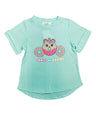 Donut T-Shirt Cotton Fabric - Donut Print, Blush, Fuchsia, Mint, Lavender, Neon Pink, Sizes 2-12
