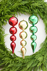 19.5" Red Glass Finial Ornament