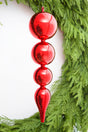 19.5" Red Glass Finial Ornament