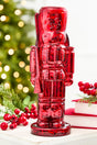 12" Red Glass Nutcracker