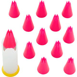 Wilton 1M Disposable Star Piping Tips with Pop-Up Dispenser, 12-Count