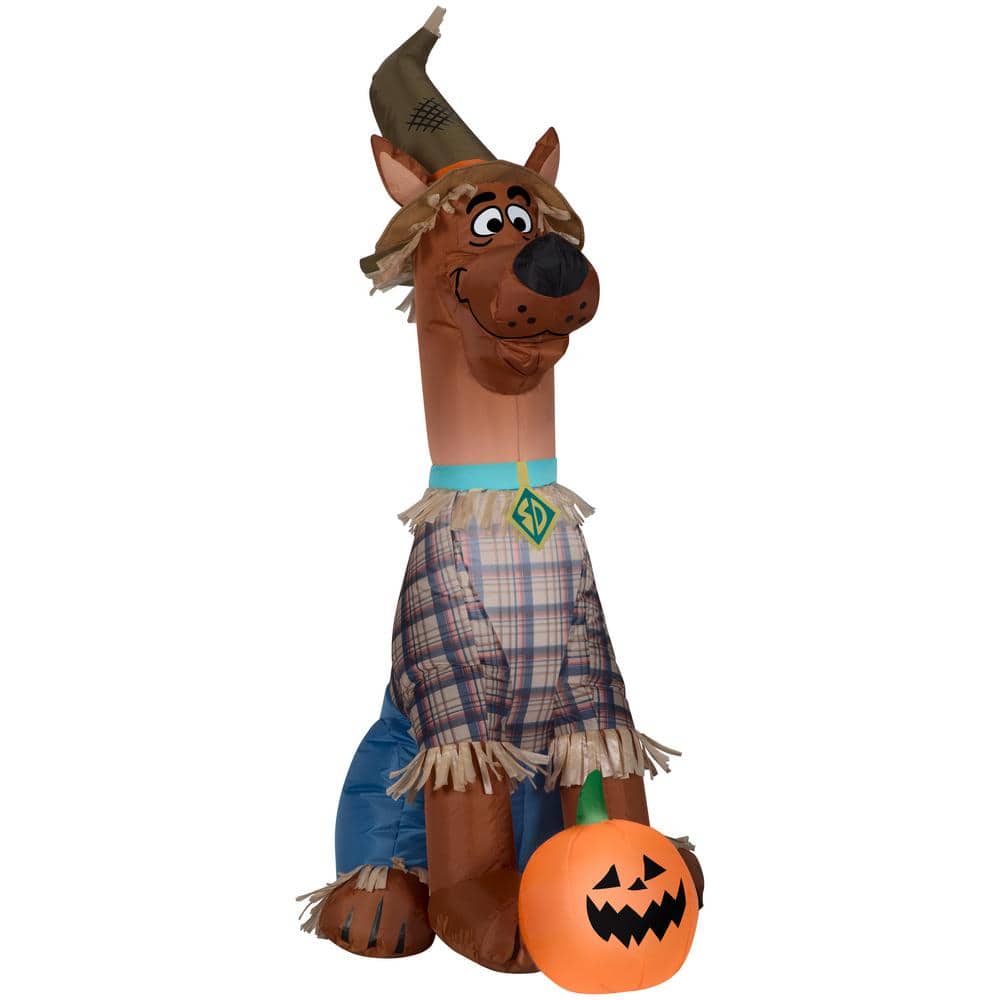 3.5 ft Inflatable Scooby as Scarecrow Airblown