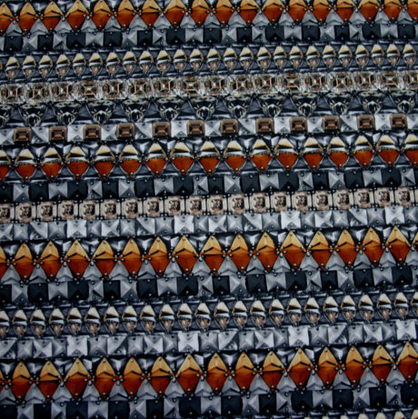 Swim Knit Gems and Metal Nylon Lycra