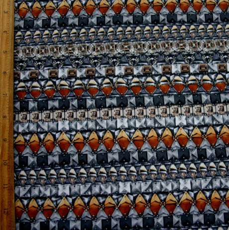 Swim Knit Gems and Metal Nylon Lycra