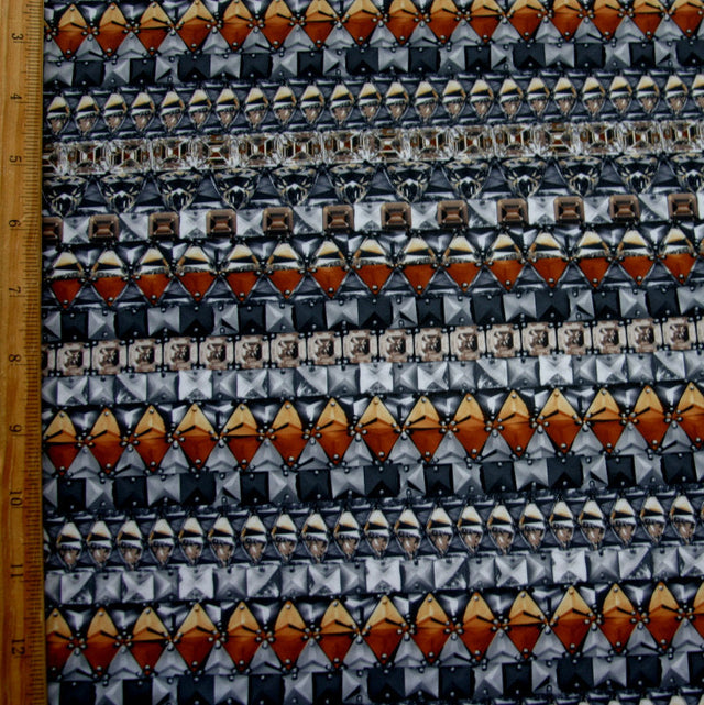 Swim Knit Gems and Metal Nylon Lycra