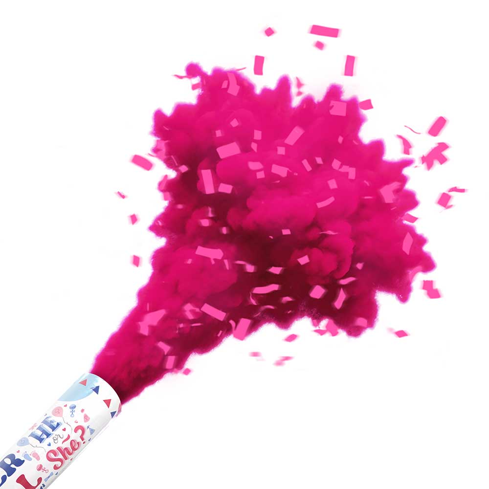 Confetti Cannon Gender Reveal Pink Girl