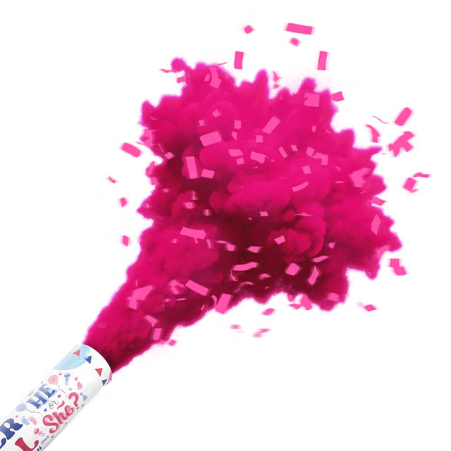 Confetti Cannon Gender Reveal Pink Girl