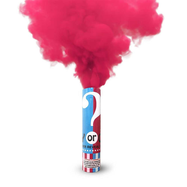 Gender Reveal Smoke Tube Pink Girl