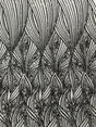 Geometric Feather Wing Polyester Fabric - 4 Way Stretch Mesh, Embroidered Sequins, 54" Width, 36" Length (1 Yard)