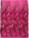 Geometric Feather Wing Polyester Fabric - 4 Way Stretch Mesh, Embroidered Sequins, 54" Width, 36" Length (1 Yard)