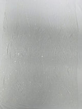 Geometric Feather Wing Polyester Fabric - 4 Way Stretch Mesh, Embroidered Sequins, 54" Width, 36" Length (1 Yard)