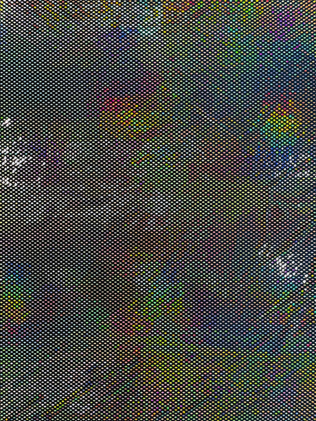 Geometric Foil Velvet Stretch Fabric - Black Iridescent, 58" Width (1 Yard)