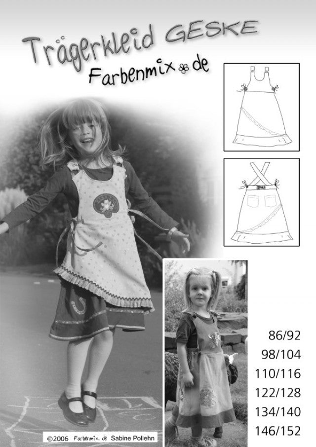 Sewing Pattern Geske Jumper Dress by Farbenmix