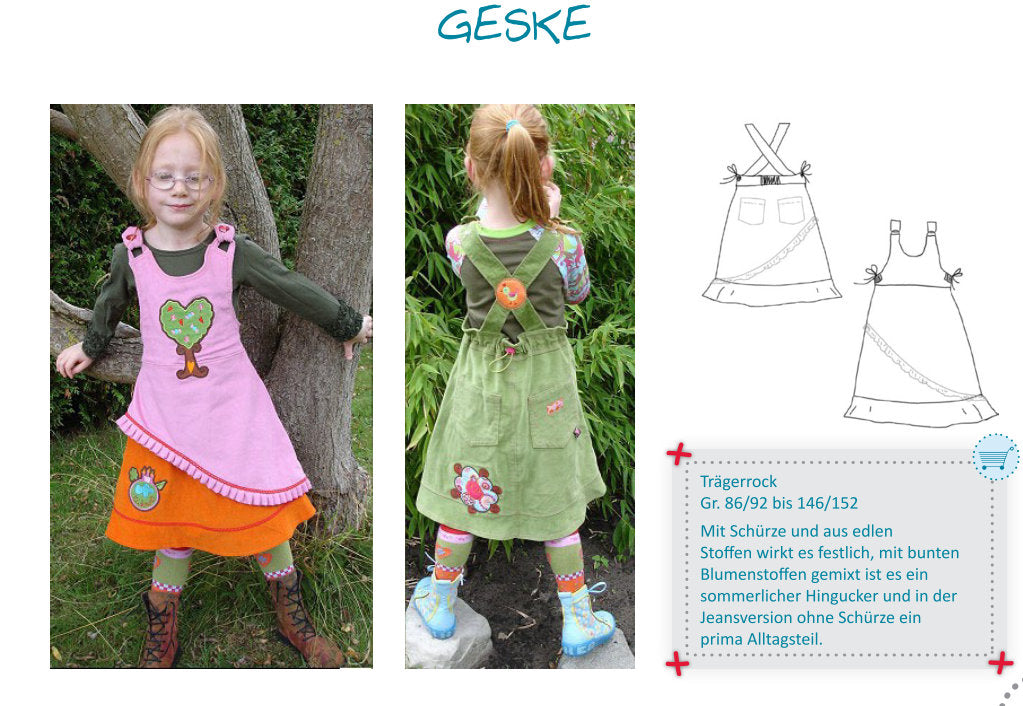 Sewing Pattern Geske Jumper Dress by Farbenmix