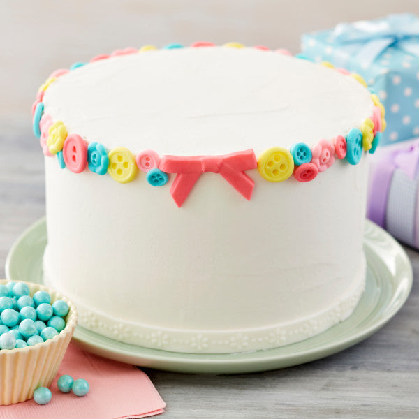 Wilton Silicone Ribbon and Fabric Fondant and Gum Paste Mold - Cake Decorating Supplies