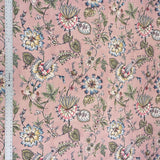 Chenille Upholstery Fabric Gia Jacobean Floral