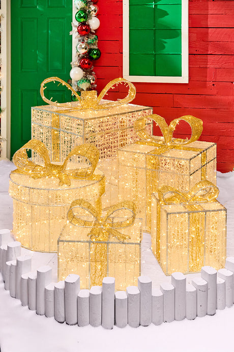 16.7-46" Golden Gift Box Set of 6