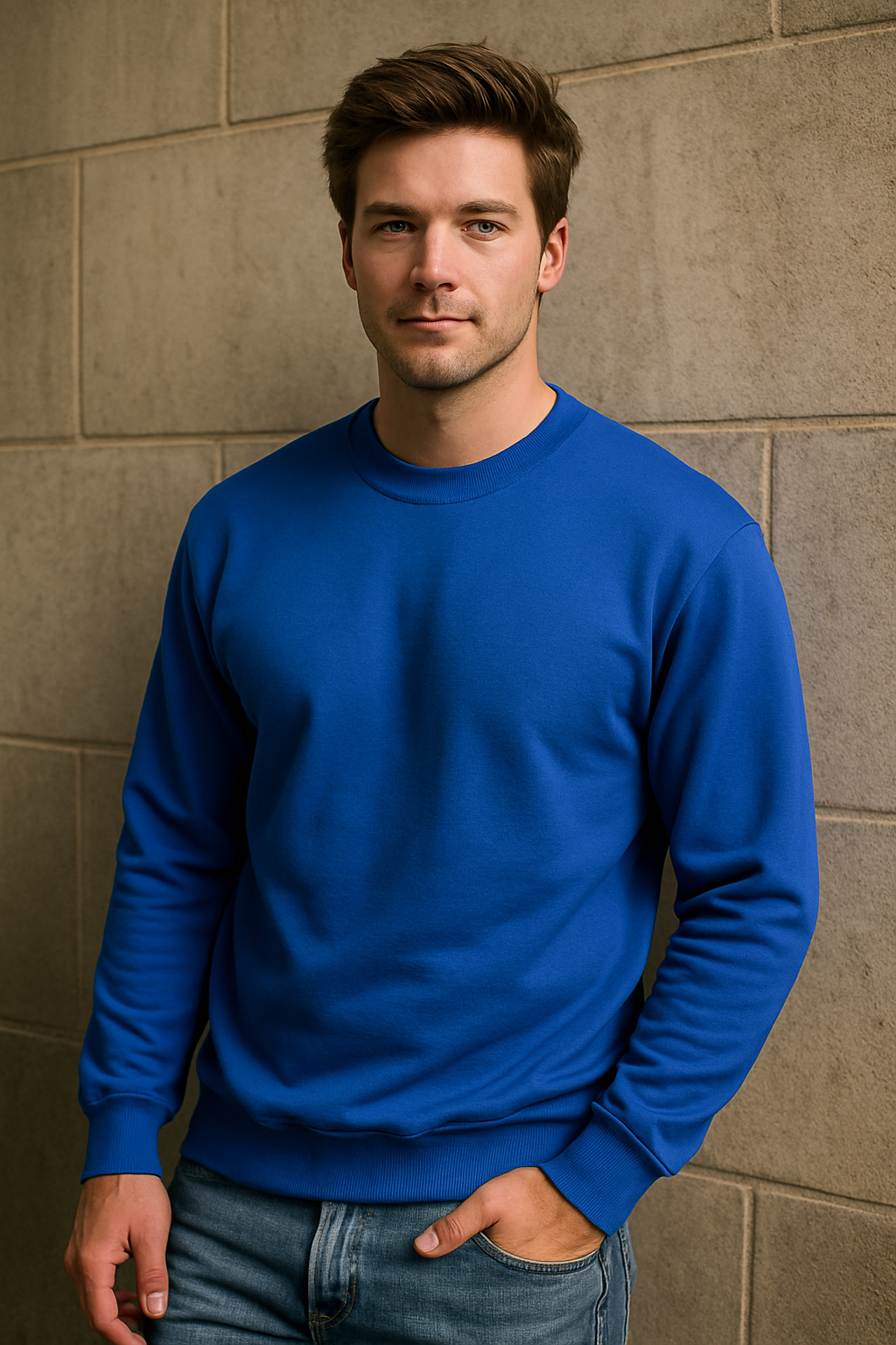 Gildan 18000 Heavy Blend Sweatshirt Fabric - Royal, Classic Fit, Seamless Body (1 Piece)