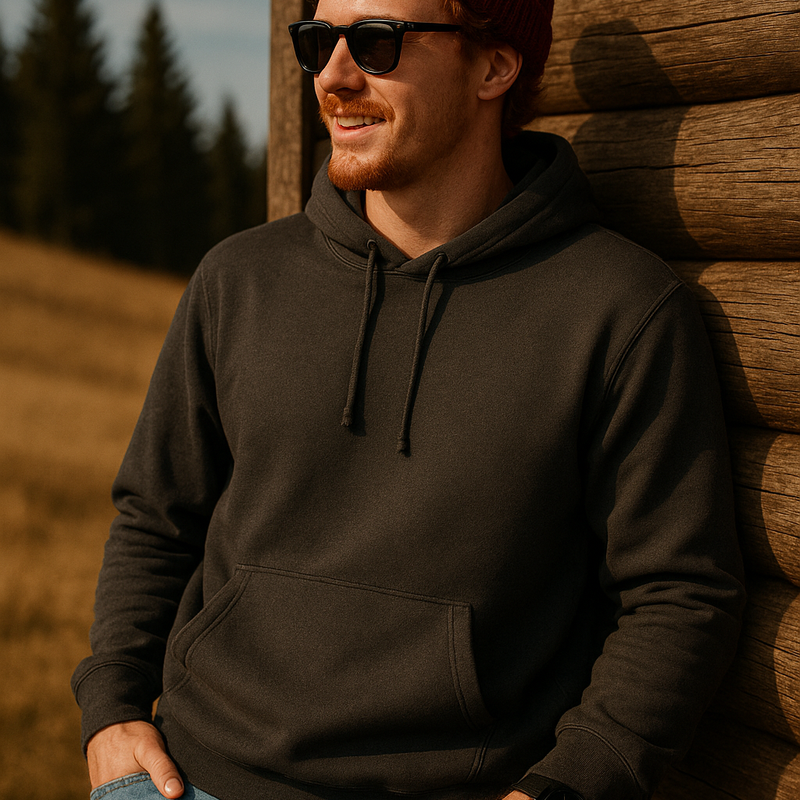 Gildan 18500 Pullover Hoodie - Cotton Blend Fabric - Charcoal (1 Piece)