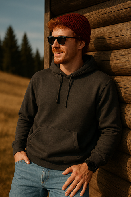 Gildan 18500 Pullover Hoodie - Cotton Blend Fabric - Charcoal (1 Piece)