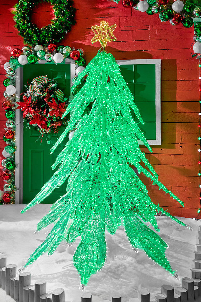 7.5' Giant Green Twinkling Tree
