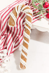 12" Gingerbread Candy Cane Ornament