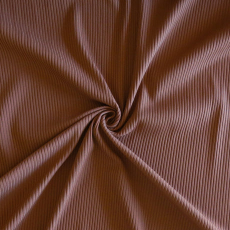 Swim Knit Nylon Spandex Ribbed Gingerbread