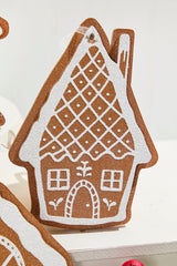 8" Glitter Gingerbread House Ornament