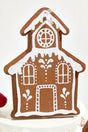 8" Glitter Gingerbread House Ornament