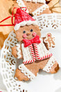 5" Gingerbread with Santa Hat Ornament