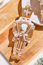 6.5" Glass Gingerbread Soldier Ornament