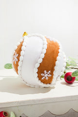 5" Gingerbread Swirl Ball Ornament