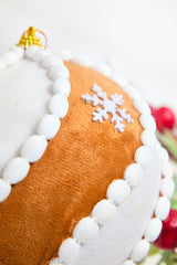 5" Gingerbread Swirl Ball Ornament