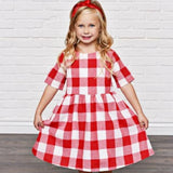 Gingham 1 Inch Checkered Poly Cotton Fabric - Checkered Pattern, 58" Width (1 Yard)