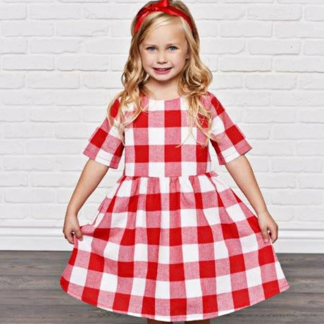 Gingham 1 Inch Checkered Poly Cotton Fabric - Checkered Pattern, 58" Width (1 Yard)