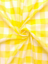Gingham 1 Inch Checkered Poly Cotton Fabric - Checkered Pattern, 58" Width (1 Yard)