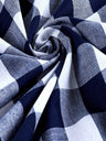 Gingham 1 Inch Checkered Poly Cotton Fabric - Checkered Pattern, 58" Width (1 Yard)