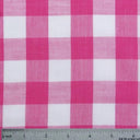 Gingham 1 Inch Checkered Poly Cotton Fabric - Checkered Pattern, 58" Width (1 Yard)