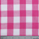 Gingham 1 Inch Checkered Poly Cotton Fabric - Checkered Pattern, 58" Width (1 Yard)