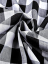 Gingham 1 Inch Checkered Poly Cotton Fabric - Checkered Pattern, 58" Width (1 Yard)