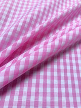 Gingham 1/4" Checkered Poly Cotton Fabric - Checkered Pattern, 57/58" Width (1 Yard)