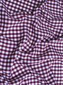 Gingham 1/4" Checkered Poly Cotton Fabric - Checkered Pattern, 57/58" Width (1 Yard)