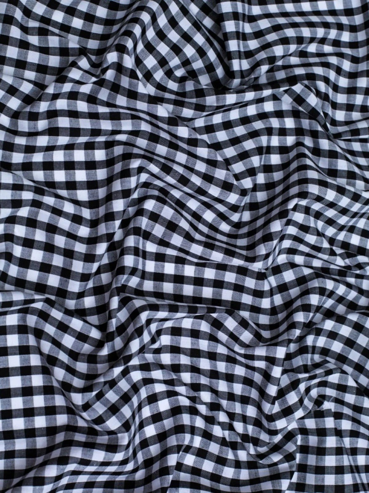 Gingham 1/4" Checkered Poly Cotton Fabric - Checkered Pattern, 57/58" Width (1 Yard)