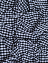 Gingham 1/4" Checkered Poly Cotton Fabric - Checkered Pattern, 57/58" Width (1 Yard)