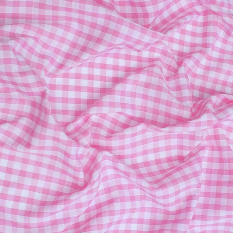 Gingham 1/4" Checkered Poly Cotton Fabric - Checkered Pattern, 57/58" Width (1 Yard)